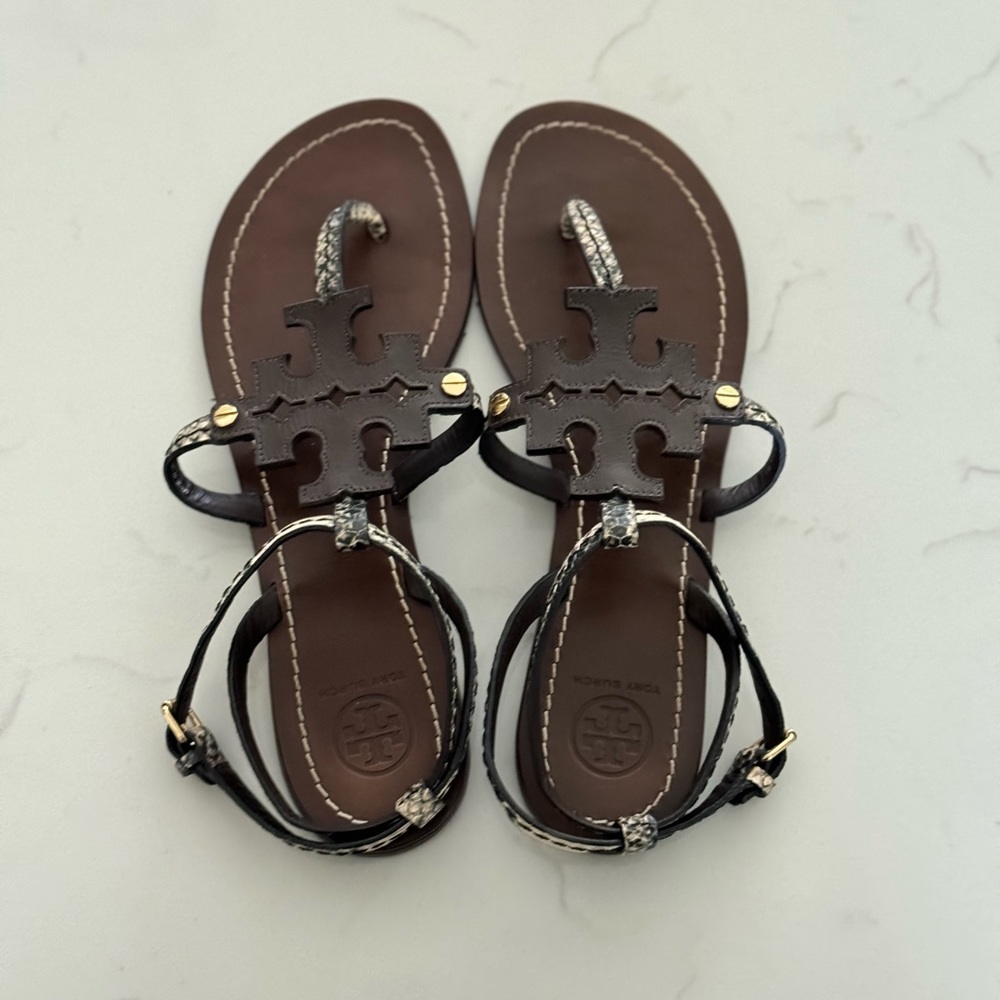 Tory Burch Snakeprint sandals